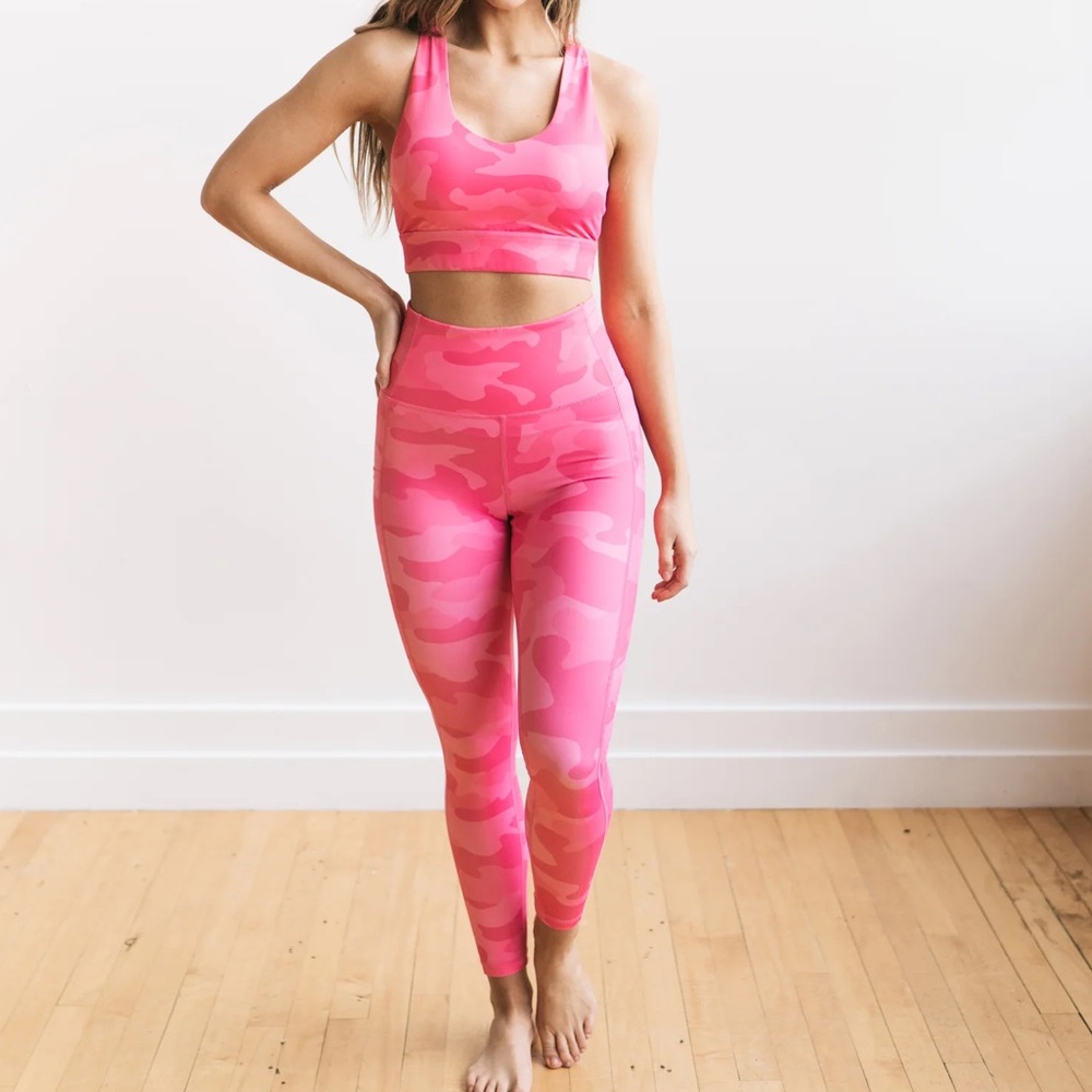 Inspire Leggings - Pink Camo Set